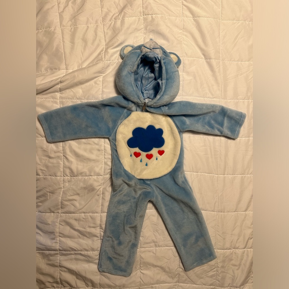 Vintage Grumpy Bear Care Bear Costume Toddler Halloween 2-4 years 2t 3t 4t